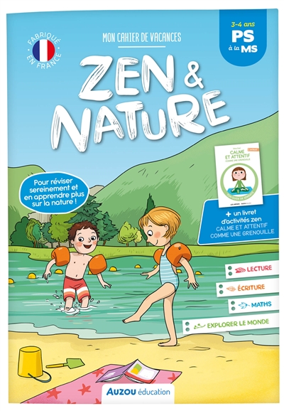 mon cahier de vacances zen & nature : ps à la ms, 3-4 ans