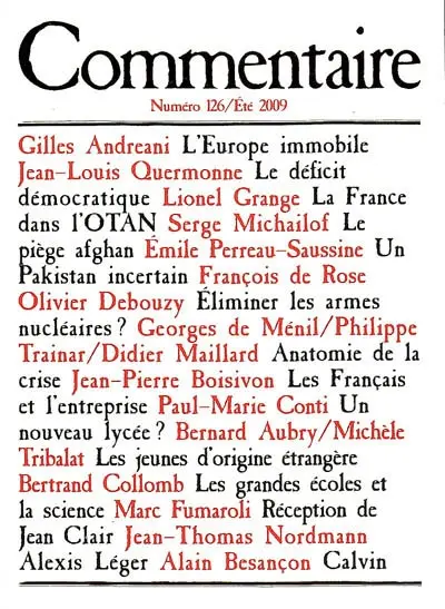 Commentaire, n° 126