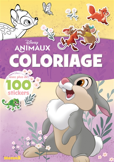 Disney animaux : coloriage : avec plus de 100 stickers