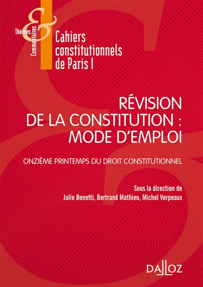 Révision de la Constitution : mode d'emploi