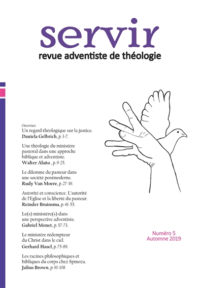 Servir N°5 : Revue adventiste de théologie : Automne 2019