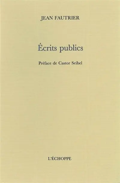 Ecrits publics