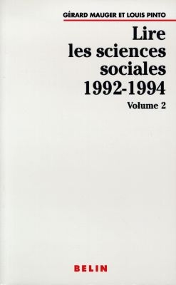 Lire les sciences sociales. Vol. 2. 1992-1994