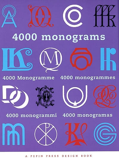 4.000 monogrammes. 4.000 monograms. 4.000 monogrammi
