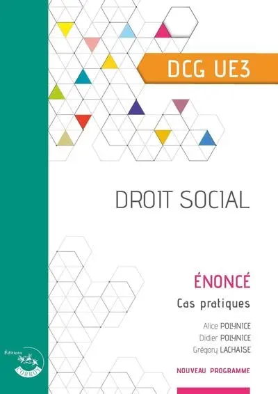 Droit social, DCG UE3 : énoncé, cas pratiques