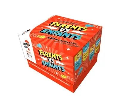 La boîte Parents vs Enfants : 500 questions et défis pour s'amuser en famille !