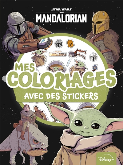 Star Wars : The Mandalorian : mes coloriages avec des stickers
