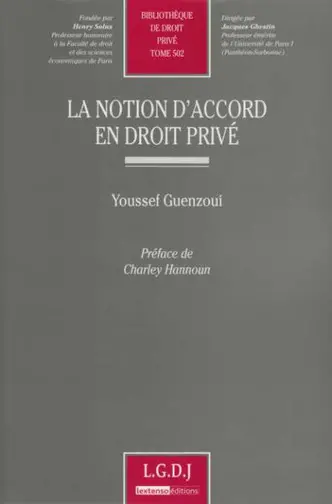 La notion d'accord en droit privé