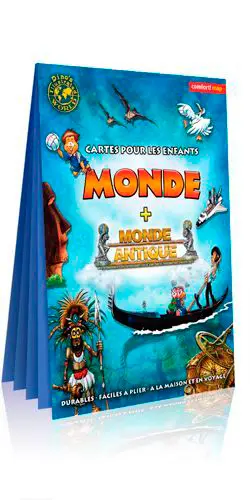 Monde + monde antique : cartes pour les enfants