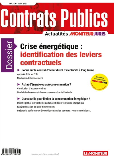 Contrats publics,...
