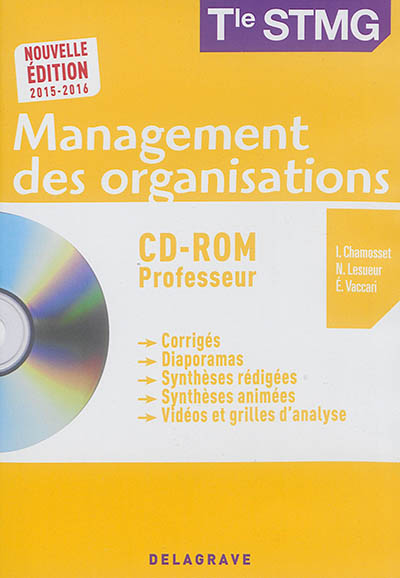 Management des organisations : terminale STMG : CD-ROM professeur