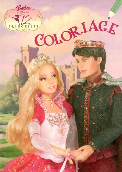 Barbie au bal des 12 princesses : coloriage