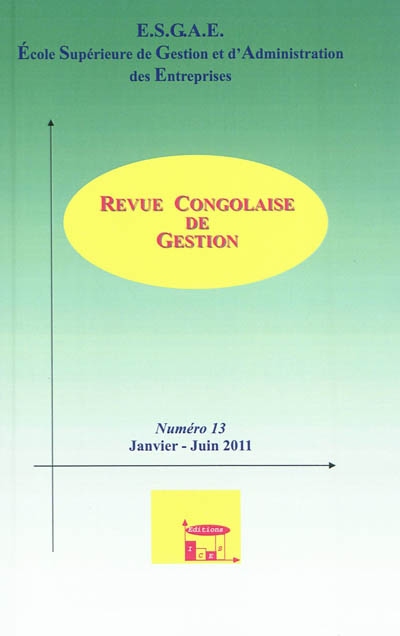 Revue congolaise de gestion, n° 13