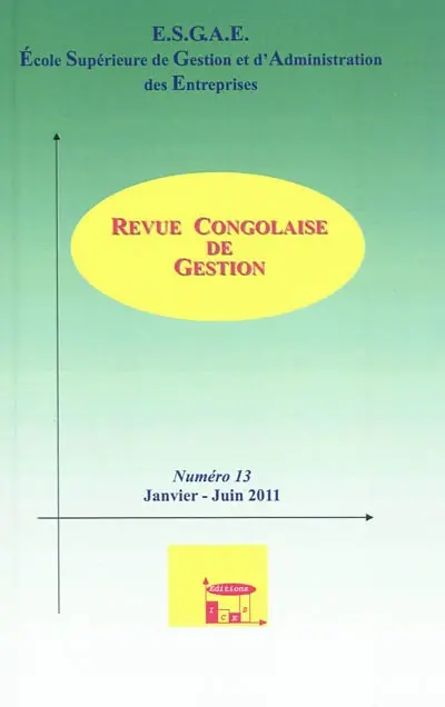 Revue congolaise de gestion, n° 13
