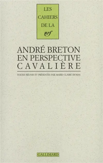 André Breton en perspective cavalière : avec des inédits d'André Breton