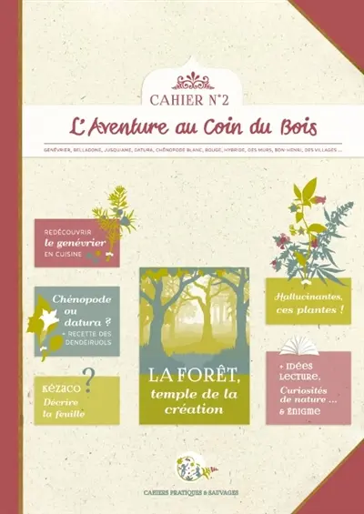 Les cahiers pratiques & sauvages de L'aventure au coin du bois, n° 2. La forêt, temple de la création