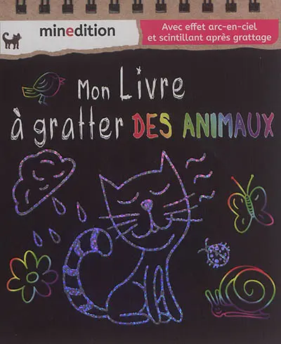 Mon livre à gratter des animaux