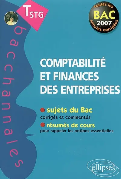 Comptabilité et finances des entreprises terminale STG