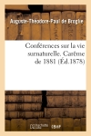Conférences sur la vie...