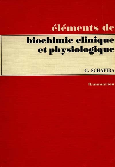 Eléments de Biochimie clinique et physiologique