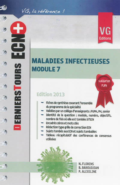 Maladies infectieuses module 7 : 2013