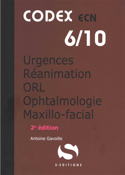 Anesthésie, urgences, réanimation, ophtalmologie, ORL, maxillo-facial