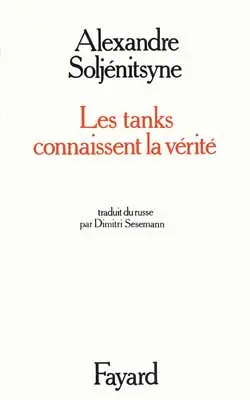 Les tanks connaissent la vérité : scénario pour écran variable