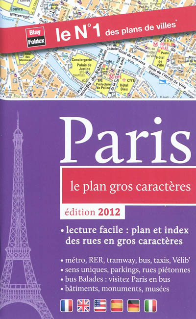 Paris, le plan gros caractères