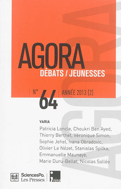 Agora débats jeunesse, n° 64
