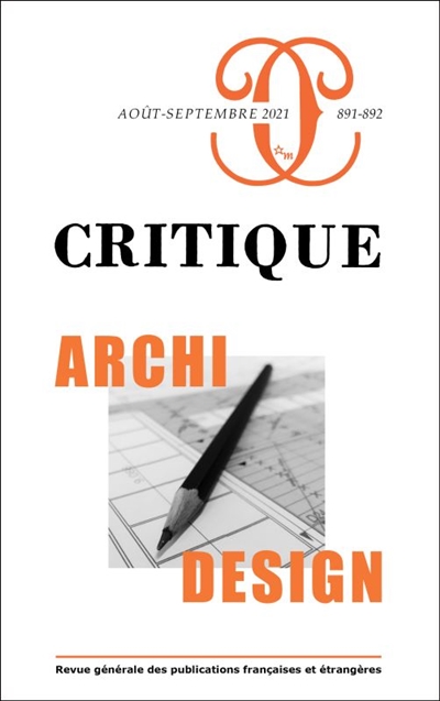 Critique, n° 891-892. Archi-design