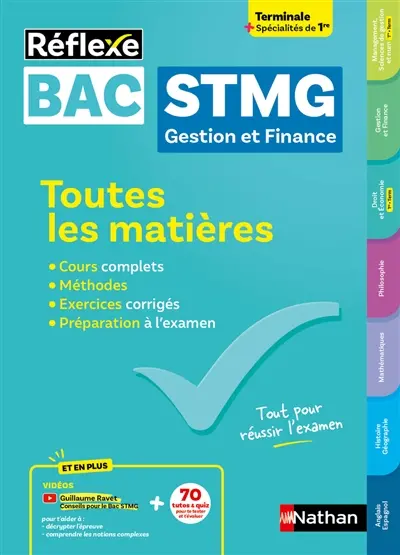 Bac STMG gestion et finance, terminale + spécialités de 1re : toutes les matières
