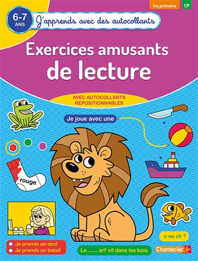 Exercices amusants de lecture : 6-7 ans, 1re primaire, CP