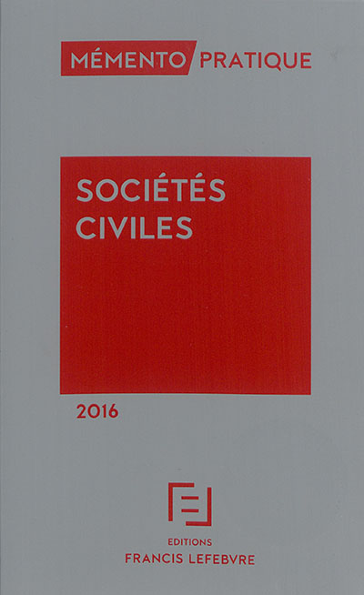 Sociétés civiles 2016