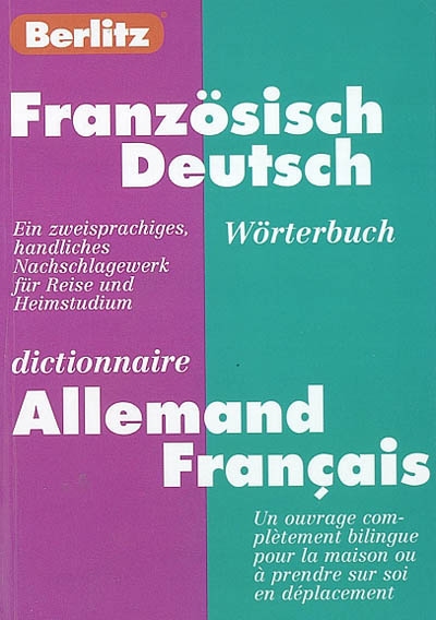 Französisch-Deutsch Wörterbuch. Dictionnaire allemand-français