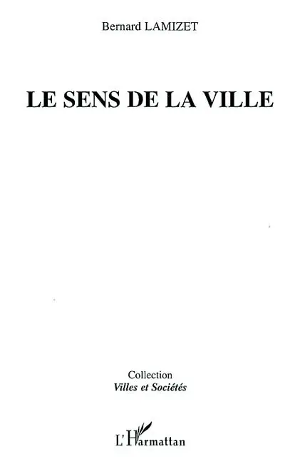 Le sens de la ville