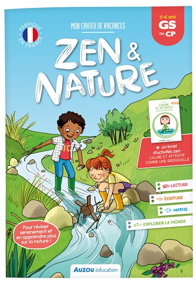 mon cahier de vacances zen & nature : gs au cp, 5-6 ans