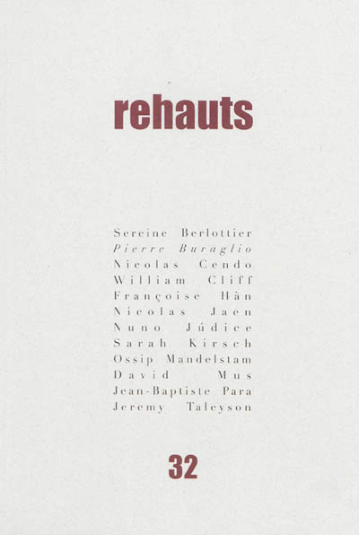 Rehauts, n° 32