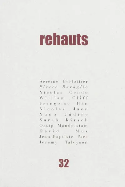 Rehauts, n° 32