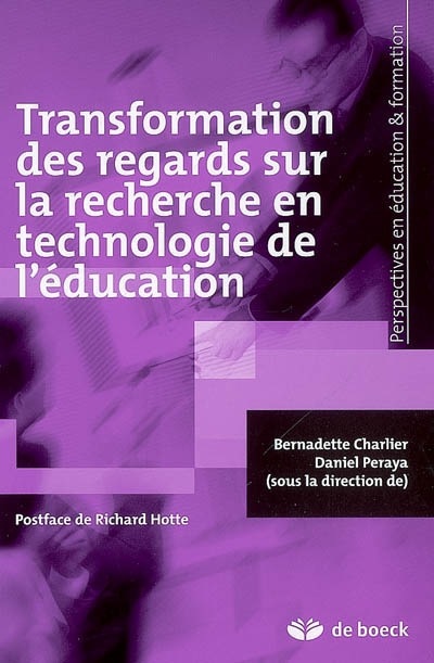 Transformation des regards sur la recherche en technologie de l'éducation