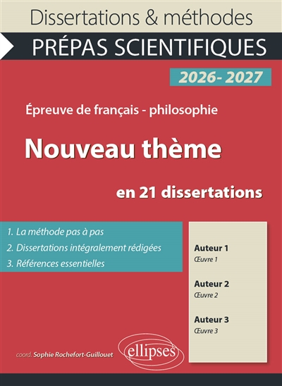 Le nouveau thème en 21 dissertations (TP) : épreuve de français-philosophie, prépas scientifiques, concours 2026-2027