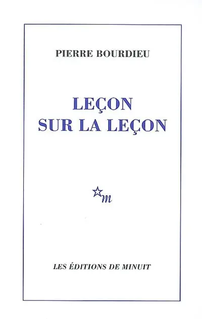 Leçon sur la leçon