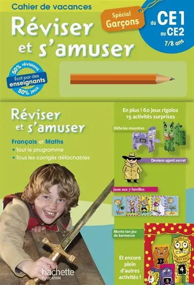Réviser et s'amuser, du CE1 au CE2, 7-8 ans : spécial garçons