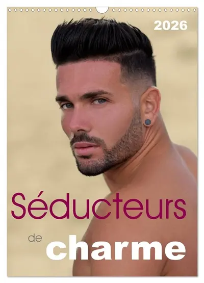 Séducteurs de charme (Calendrier mural 2026 DIN A3 horizontal), CALVENDO calendrier mensuel : Ces 12 photos érotiques en couleurs de beaux gosses mettent en valeur leur séduction.