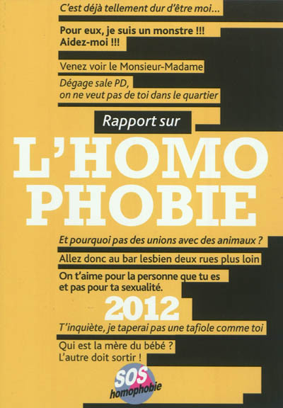 Rapport sur l'homophobie 2012
