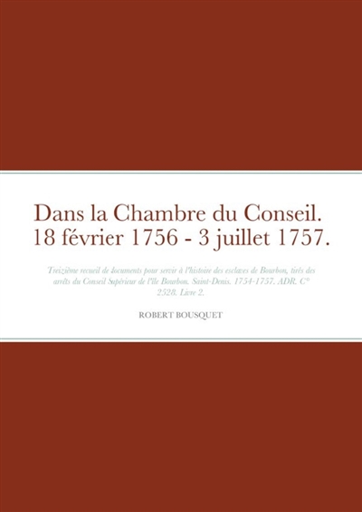 Dans la Chambre du Conseil....