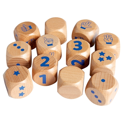 Dés de 1 à 3 : Lot de 12
