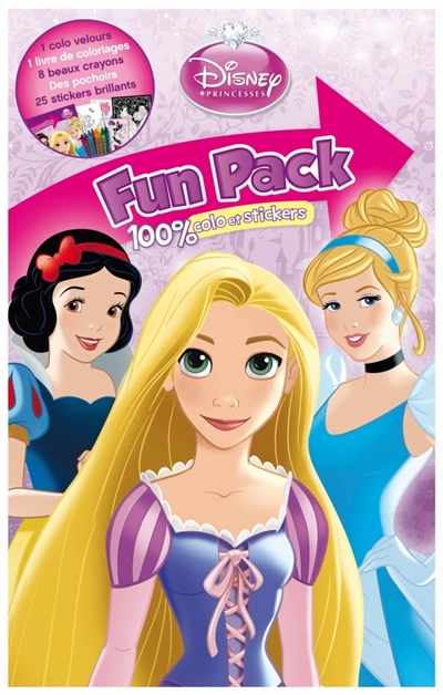 Princesses : fun pack 100 % colo et stickers