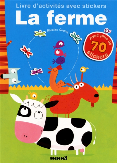 La ferme : livre d'activités avec stickers