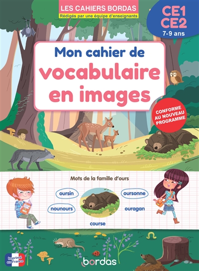 Mon cahier de vocabulaire...