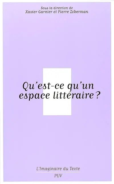Qu'est-ce qu'un espace littéraire ?